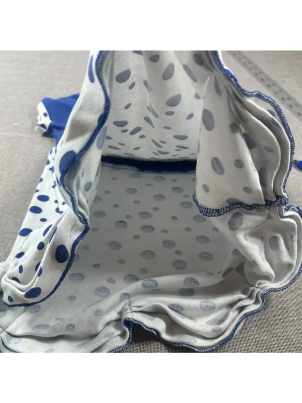 NCAA Kentucky Wildcats Blue Polka Dot Scallop Top UK Logo Two Feet Ahead Size 3+
